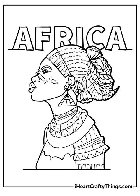 africa coloring pages